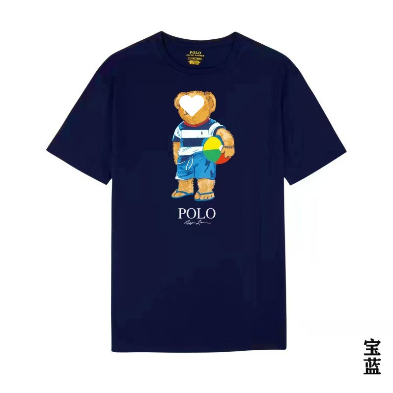 24SS 新作連名モデル ラウンドネック ベア ラルフローレン 男女同型 トレンドブランド Tシャツ|undefined