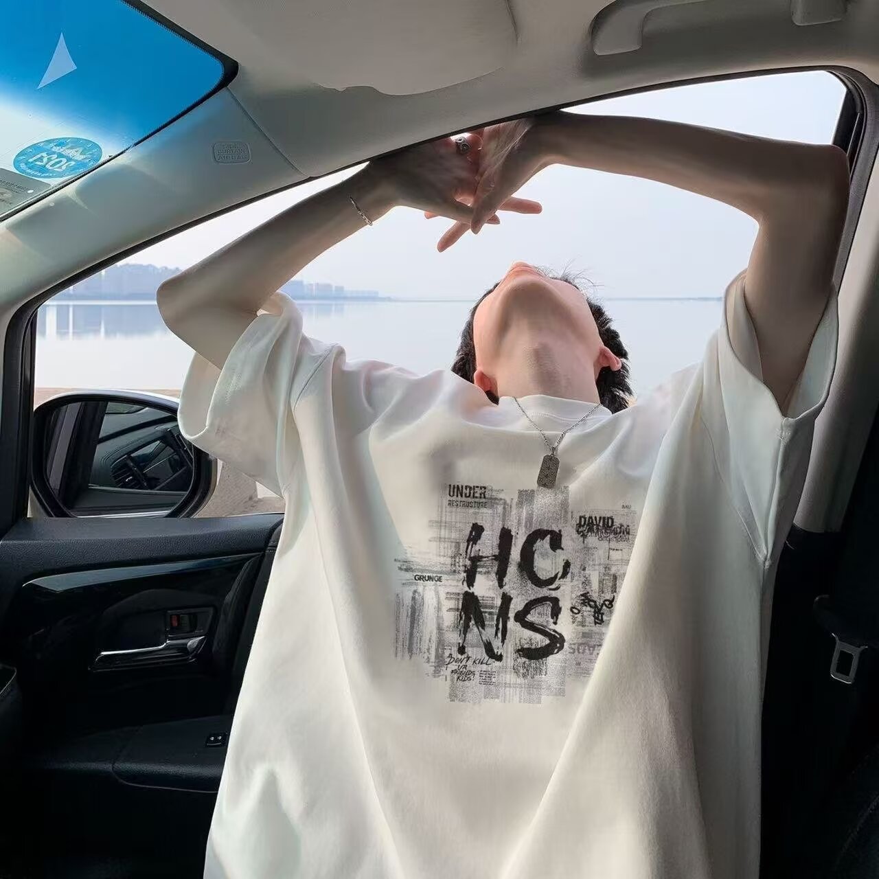 New Short-sleeved T-shirt Men's Summer Korean-style Trendy Simple Half-sleeved Top Hong Kong-style Loose Casual Trendy Brand T-shirt