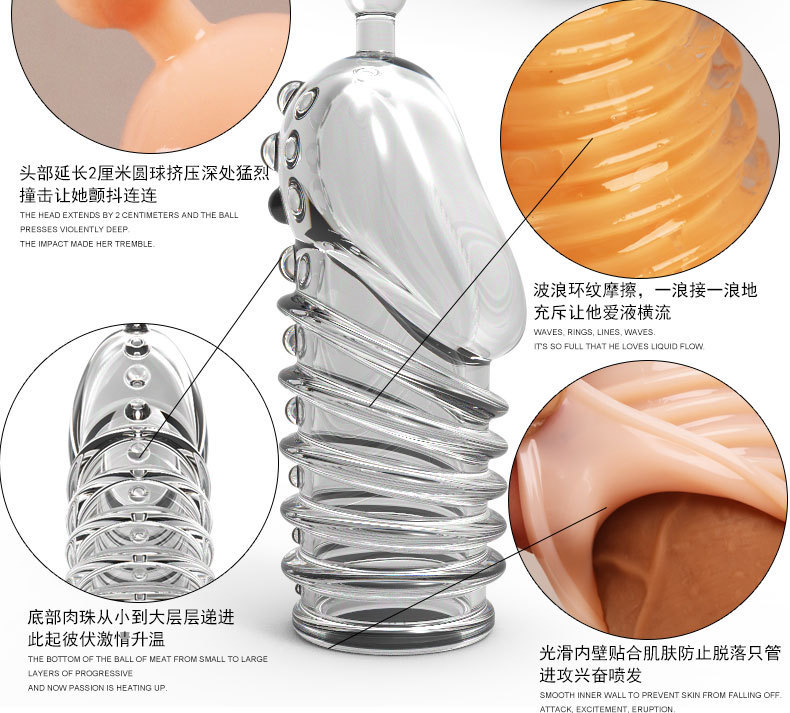 Multi-Purpose Textured Stimulation Sleeve, Manual TPE Male Masturbator, Compact 10.5 cm Design — detail image 12
