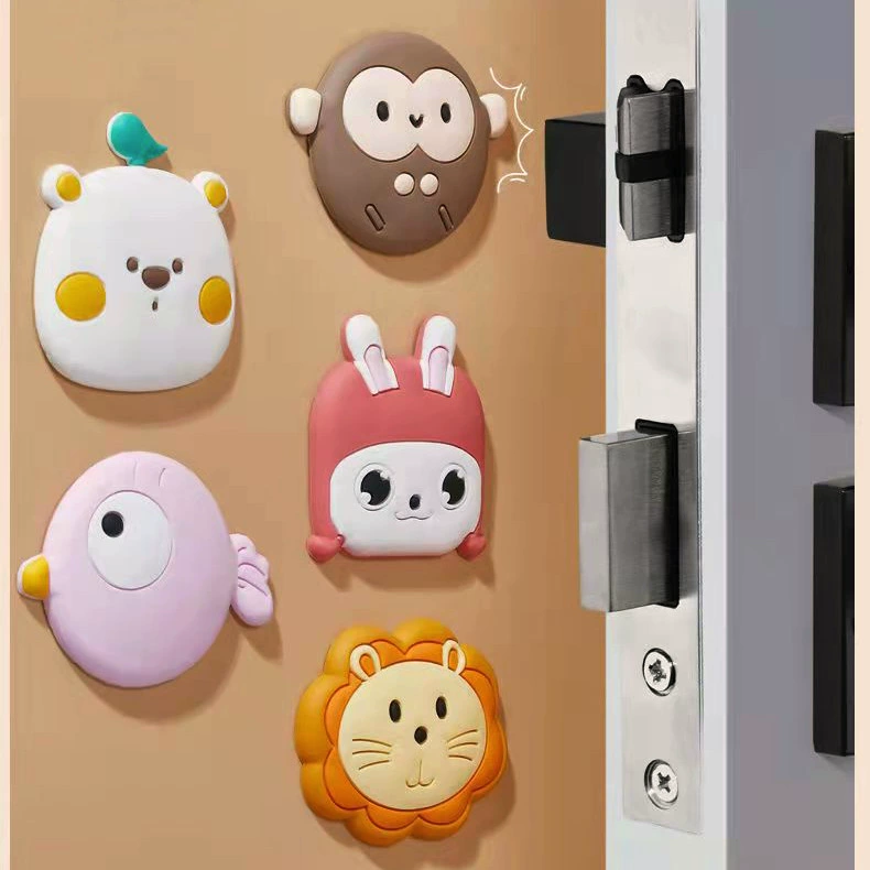 Genuine cartoon creative wall silicone protective hairpins, wholesale, custom-made