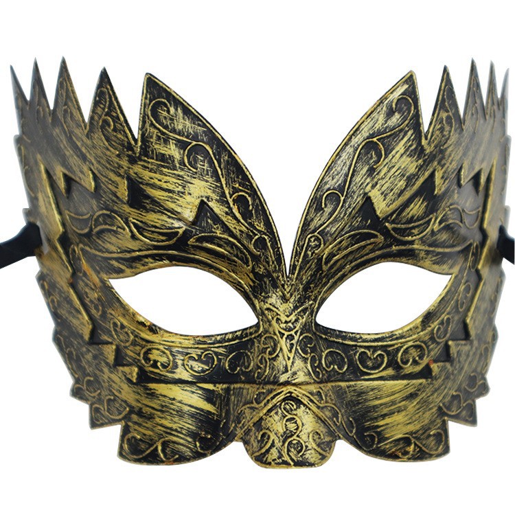 Ventas transfronterizas en caliente princesa de hadas retrógradas mitad cara de la antigua griega máscara de corona de jazz máscara romana