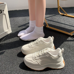 运动鞋女2025新款外贸大码欧美厚底拼色休闲低帮运动单鞋厂家直供