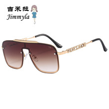 范家人头像连体片风镜太阳镜美杜莎水印镜片墨镜带v字母镜腿眼镜