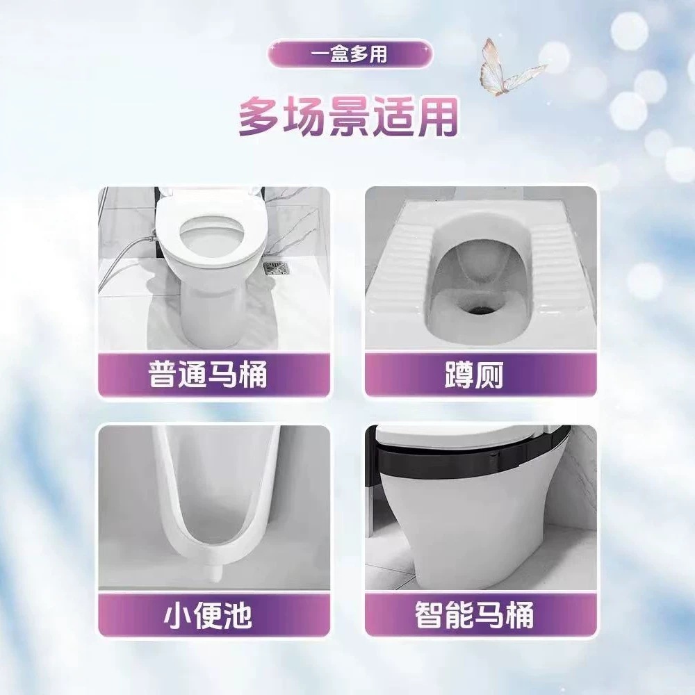 inodoro de aroma esmalte de espuma de polvo de limpieza automática sin cepillo manual espuma densa desincrustación desinfección inodoro doméstico artefacto mágico image 5