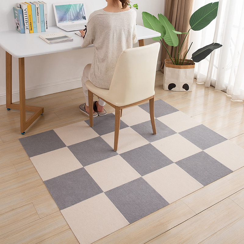 Velvet Carpet Self-Adhesive Mosaic Pad Bedroom Hand Washable Mosaic New Non-glue Self-adhesive Tatami Pad 