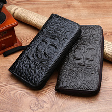 横款软皮手挽包男韩版时尚鳄鱼纹男士手拿包零钱手机卡包一件代发