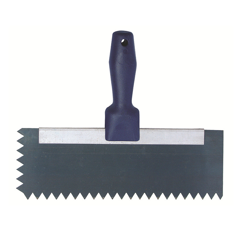 厂家批发批墙灰泥刮刀 不锈钢锯齿刮腻子铲刀 水泥混凝土抹泥刀