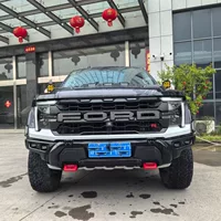 Подходит для Ford Raptor F150 2022-2025, модифицированная передняя решетка радиатора R-модели, обновленная сетчатая передняя решетка.