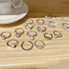 Brand silver zirconium, ring with stone, advanced universal jewelry, light luxury style, high-quality style, wholesale