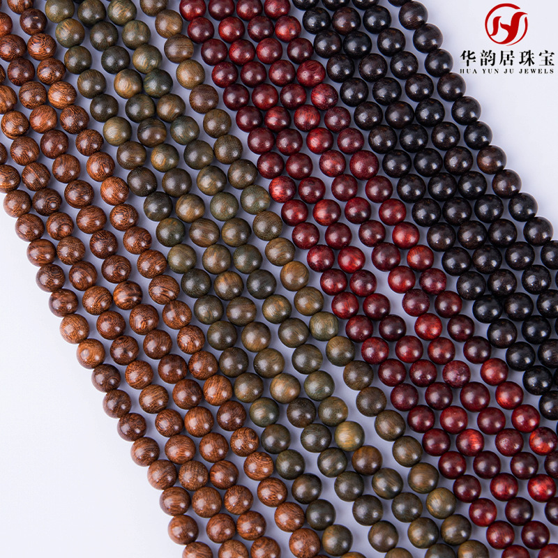 [All kinds of sandalwood beads low price wholesale] handmade diy bracelet string wooden beads wooden beads loose beads round beads beads beads beads