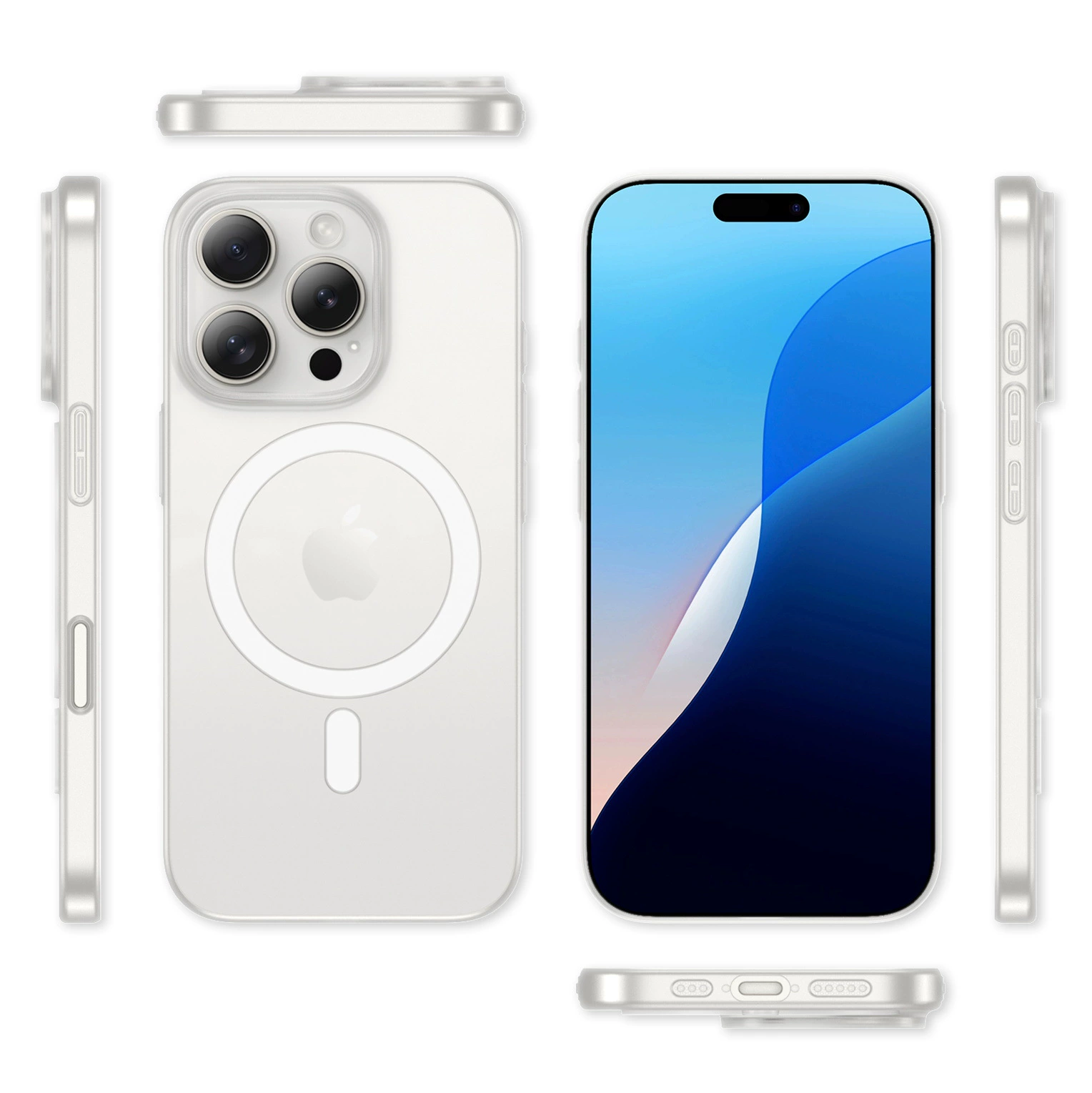 Apple, совместимый ультра-тонкий матовый магнитный чехол для телефона, iPhone, 16promax
