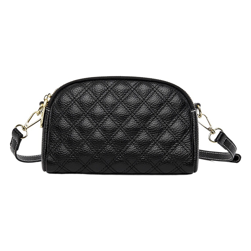 2023 Verano nueva moda crossbody de piel de vaca del todo fósforo Bolso pequeño Bolso transfronterizo del teléfono móvil del cuero genuino bolso de hombro del rombo de las mujeres