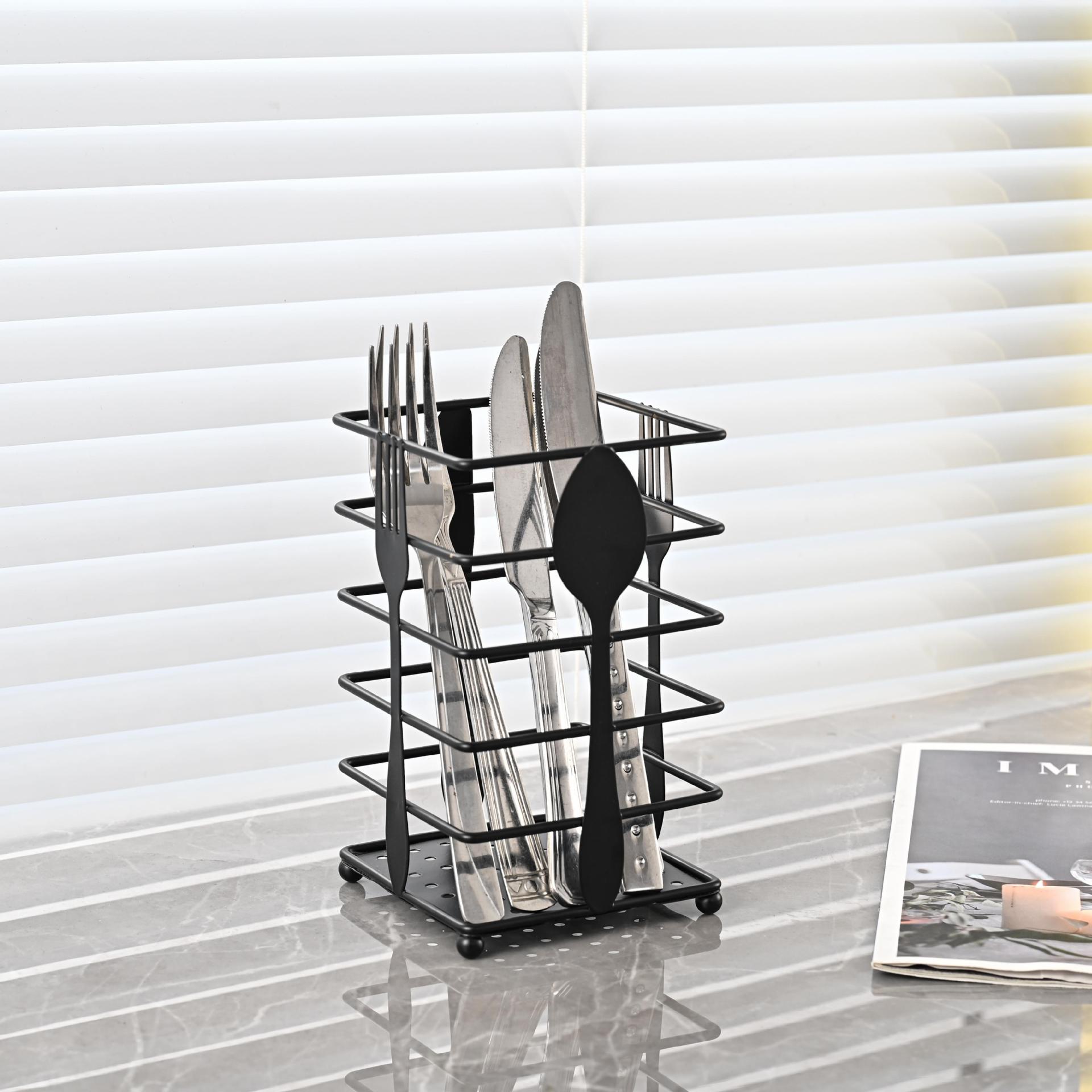 Organizador de Utensilios de Cocina de Hierro Multiusos para Cocina