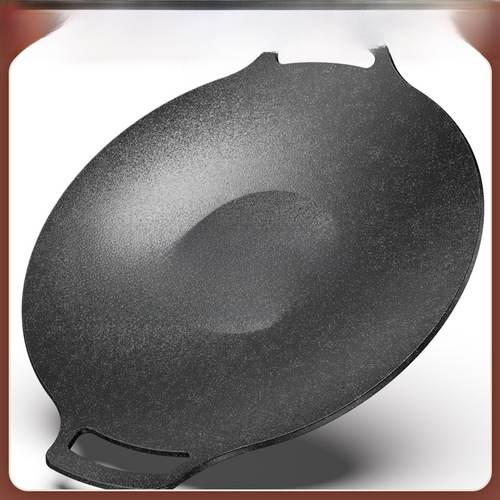 Mafanstone Skillet Outdoor Camping Grill Plate Korean BBQ Plate Casserole Grill Plate Iron Pan BBQ Meat Pot Household