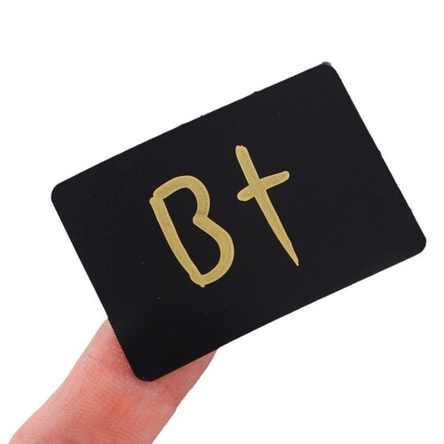 Black matte sticker label blackboard paper waterproof erasable glass bottle seasoning label paste matte film waterproof