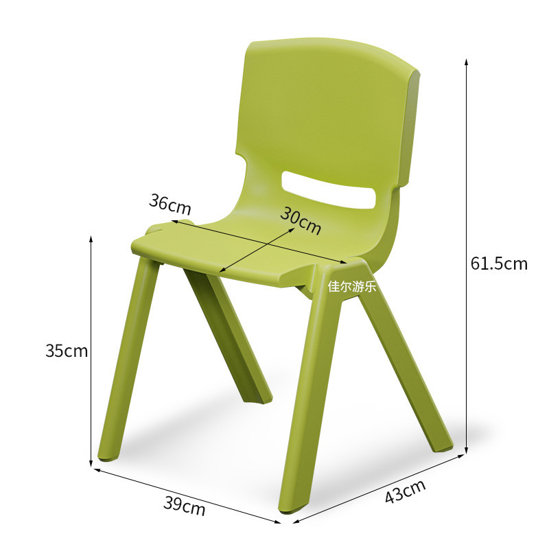 silla de respaldo de jardín de infantes silla para niños taburetes gruesos silla de comedor de plástico pequeño taburete doméstico pequeño image 36