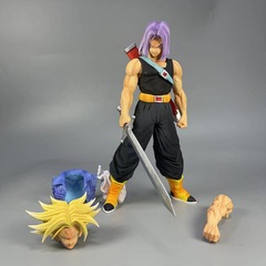 Dragon Ball Z NEC Trunks Yellow Hair Purple Hair Figure Anime Character Accessories Detachable Model Figurine 
