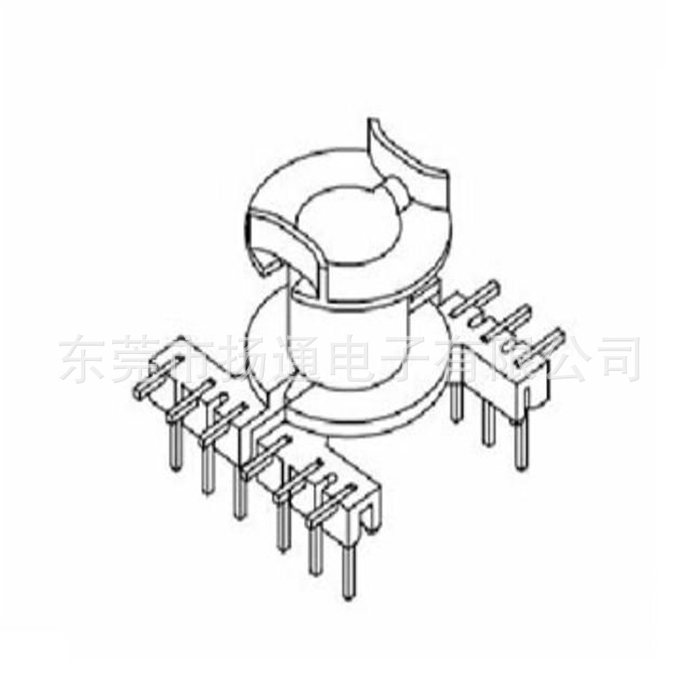 RM8 变压器骨架RM8高频骨架RM8立式直排6+6针 L脚