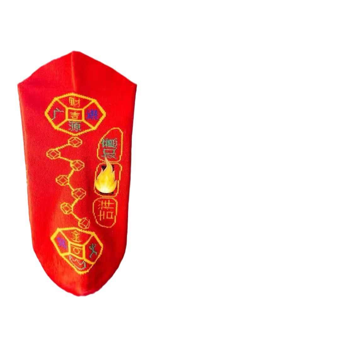 Calcetines rojos de moda de la siete-estrella de los calcetines de los hombres y de las mujeres para el Festival de Primavera y el Año Nuevo