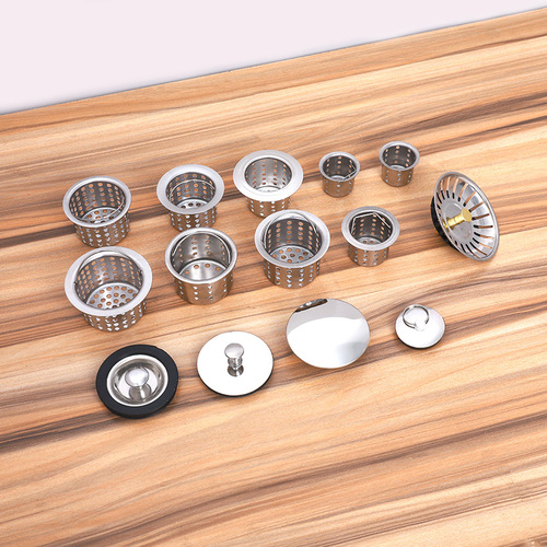 304 stainless steel filter screen sink kitchen filter drain face basin mop pool sewer pipe anti-clogging wholesale anti-odor