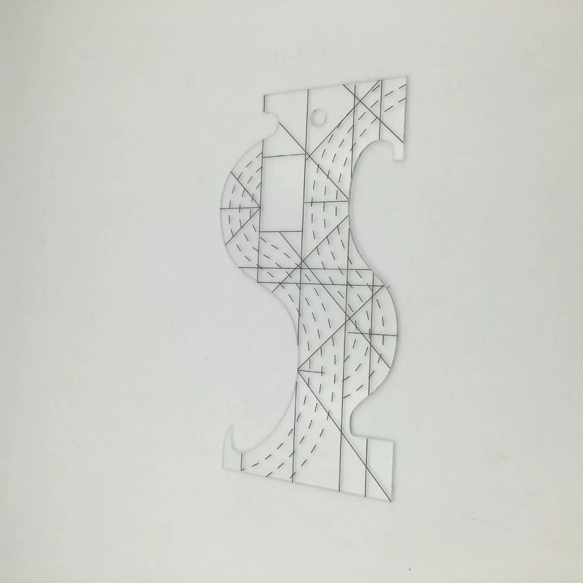 Многофункциональная линейка для шитья в стиле пэчворк специальной формы акриловая линейка пластиковая линейка шаблон лоскутный инструмент