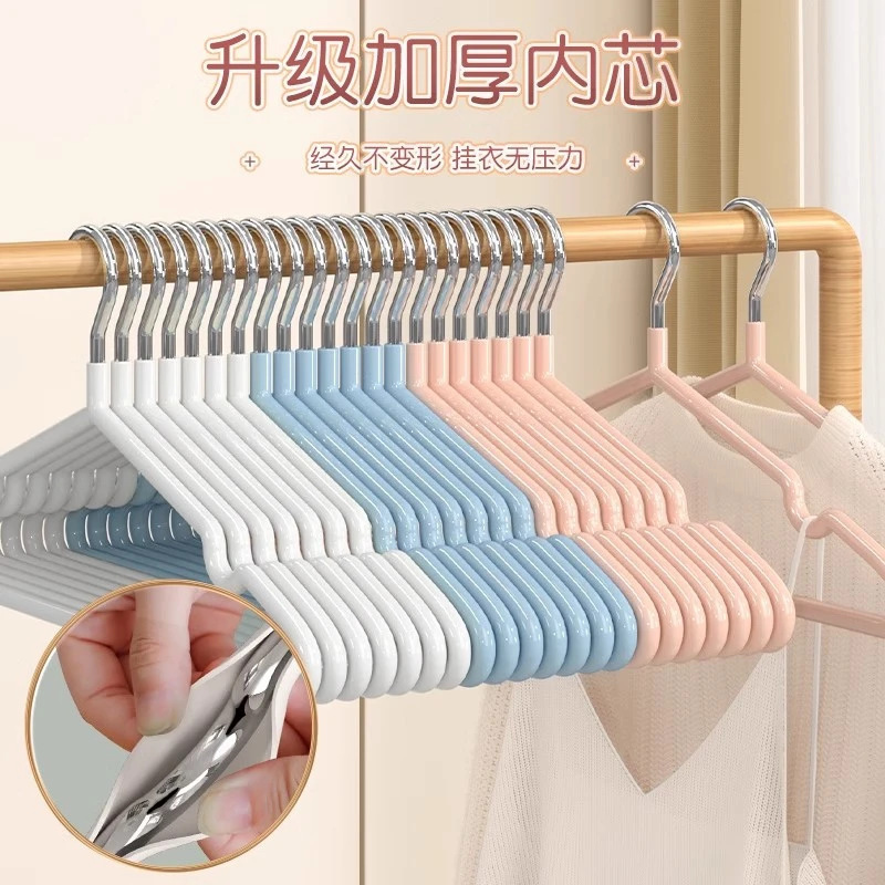 【10个装加粗衣架】宿舍用学生防肩角无痕防滑衣撑晒衣服架子X25|undefined