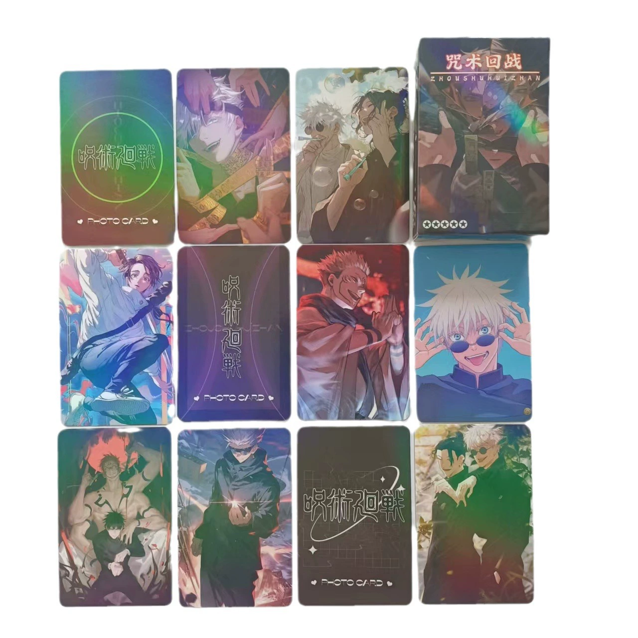 Сто аниме игра мультфильм (ниже) лазерная карточка полная звёзд коробка 55 три дюйма две -мерная производители поставляют