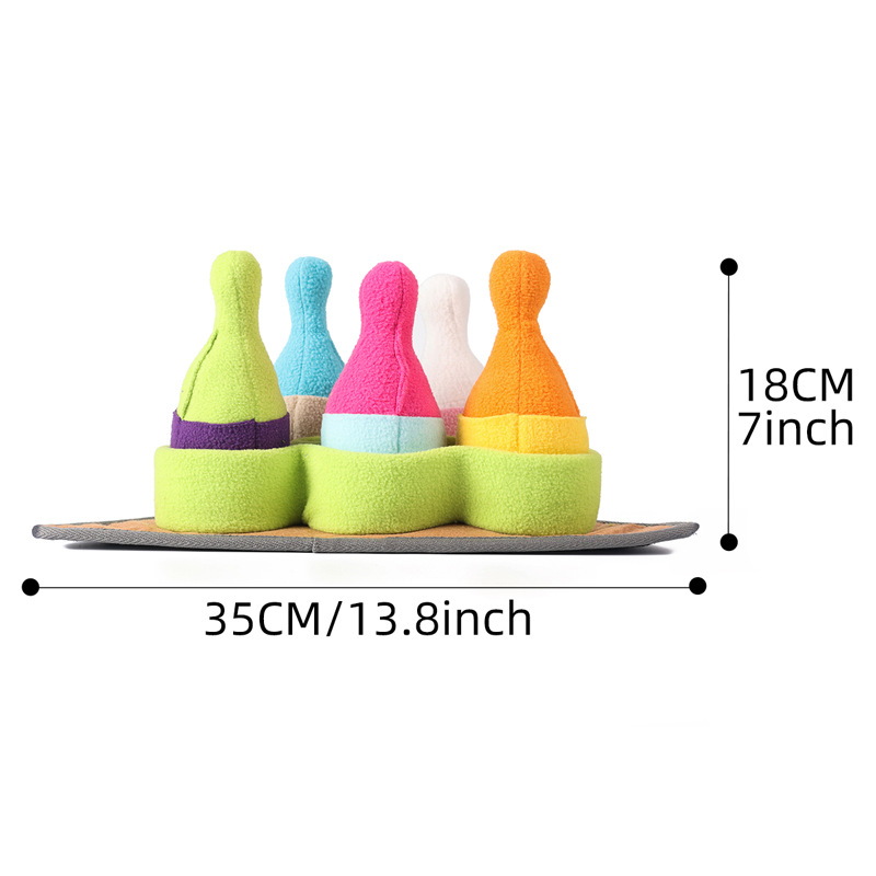 Gioco bowling per cani interattivo e resistente ai morsi_voghion.com