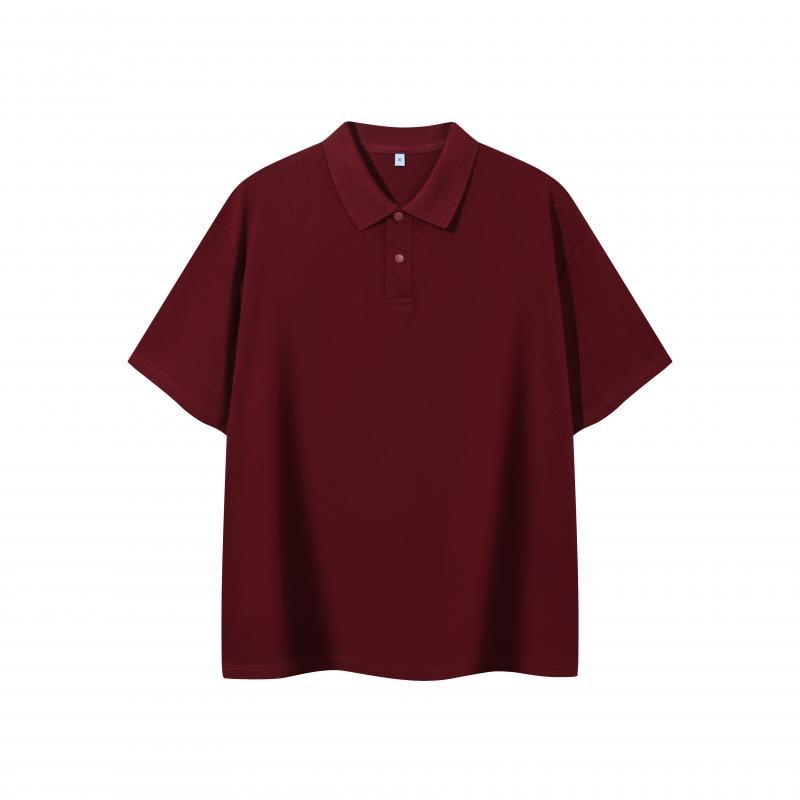 Solona camiseta con solapa verano 230g peso pesado Solona camiseta polo de moda de alta gama fresca