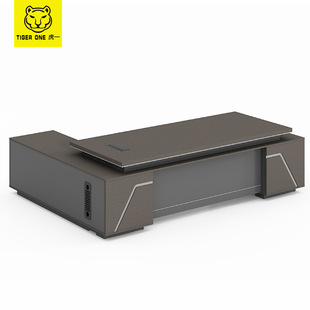 Guangdong Tiger Office Furniture Boss Desk Executive Desk 2.8m 2.4m Office Desk Chair Computer Desk Manager Desk