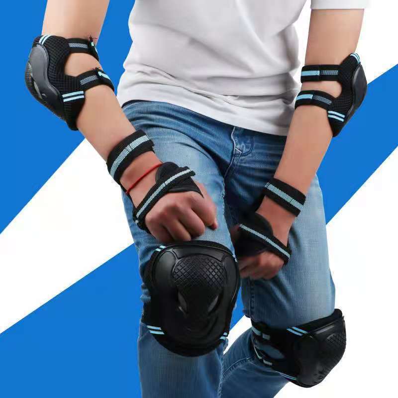 Skate protective clothing Teenagers children adult motion Security Helmet Hand guard Elbow Knee Protector 6 Set of parts Manufactor