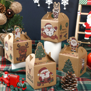 in stock Christmas Apple Box Christmas Eve Christmas Fruit Packaging Box Candy Gift Portable Gift Box Christmas