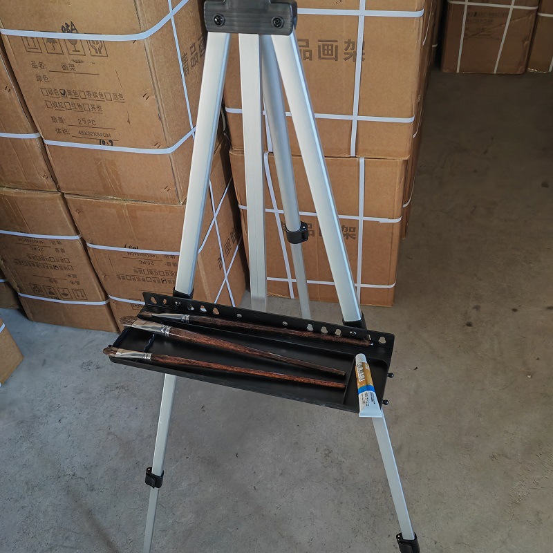 Metal Easel Plastic Tray Small Hand-Cranked Tray Display Stand Tray with Screw Package Small Tray