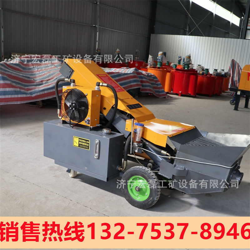 小型斜式室内细石混凝土输送泵二次构造柱子泵送砂浆米石源头厂家