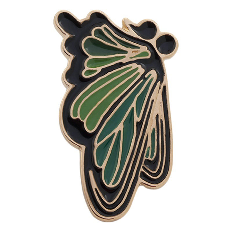 Nueva aleación europea y americana aceite goteo mariposa broche vintage insecto PIN personalizado color esmalte ramillete camisa Accesorios