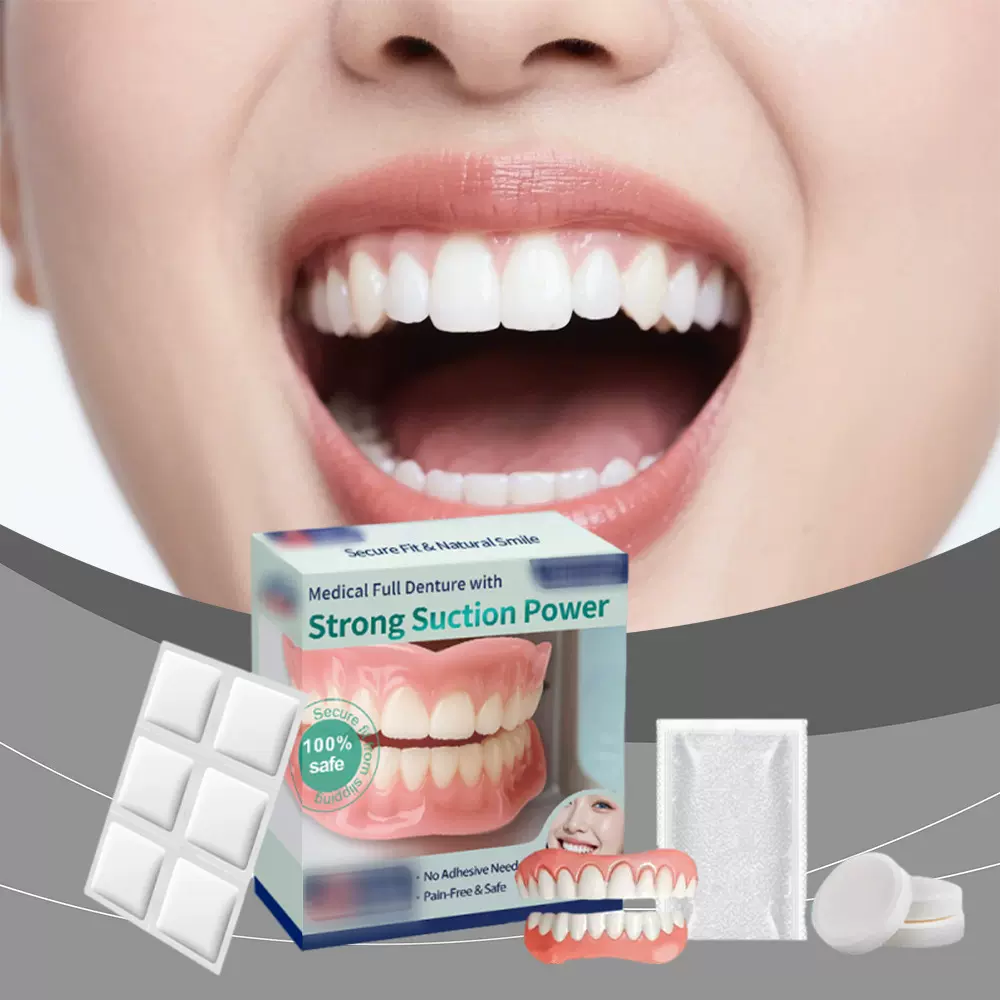 假牙修饰套装 提展现笑容美观度日常舒适自然贴合舒适材质假牙装