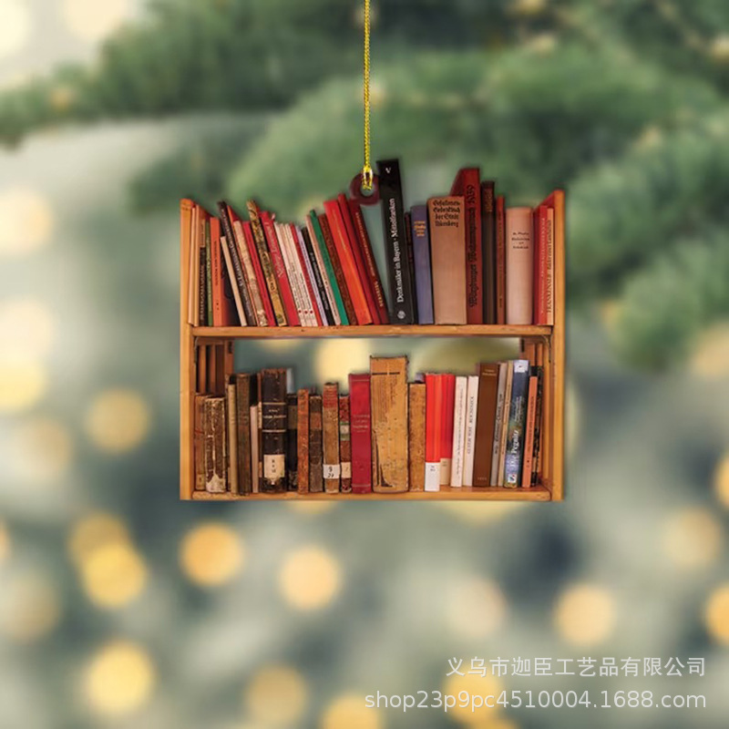 国境を越えた新しいBookクリスマスツリーOrnamentストラップアクリル装飾品ストラップ|undefined