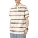 Mingge | Japanese Simple Fashion Brand Striped Short Sleeve Polo Shirt Men's Heavy 230g Loose Casual Lag Top
