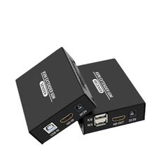 跨境HDMI KVM延长器60米电脑监控硬盘录像键鼠同步延长HDMI转RJ45