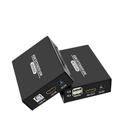 クロスボーダーhdmi kvm延長器60メートルコンピュータ監視ハードディスク録画キーマウス同期延長hdmi回転rj45