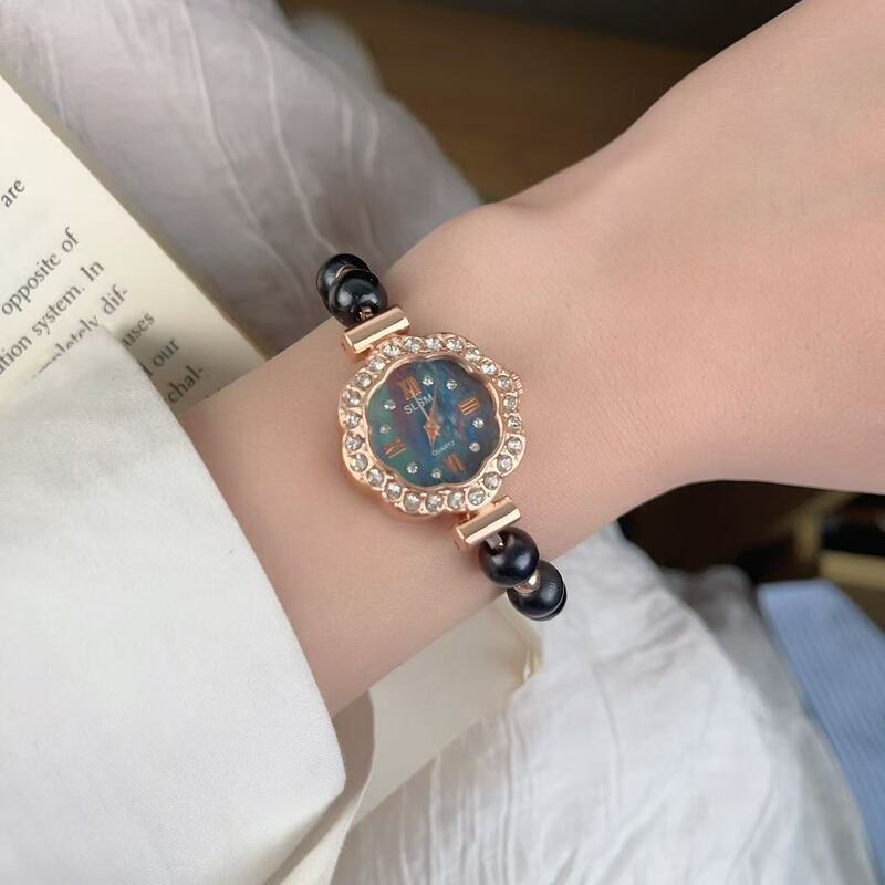 中古Vintage简约时尚抽拉可调节手链表古着轻奢气质通勤百搭手饰|undefined