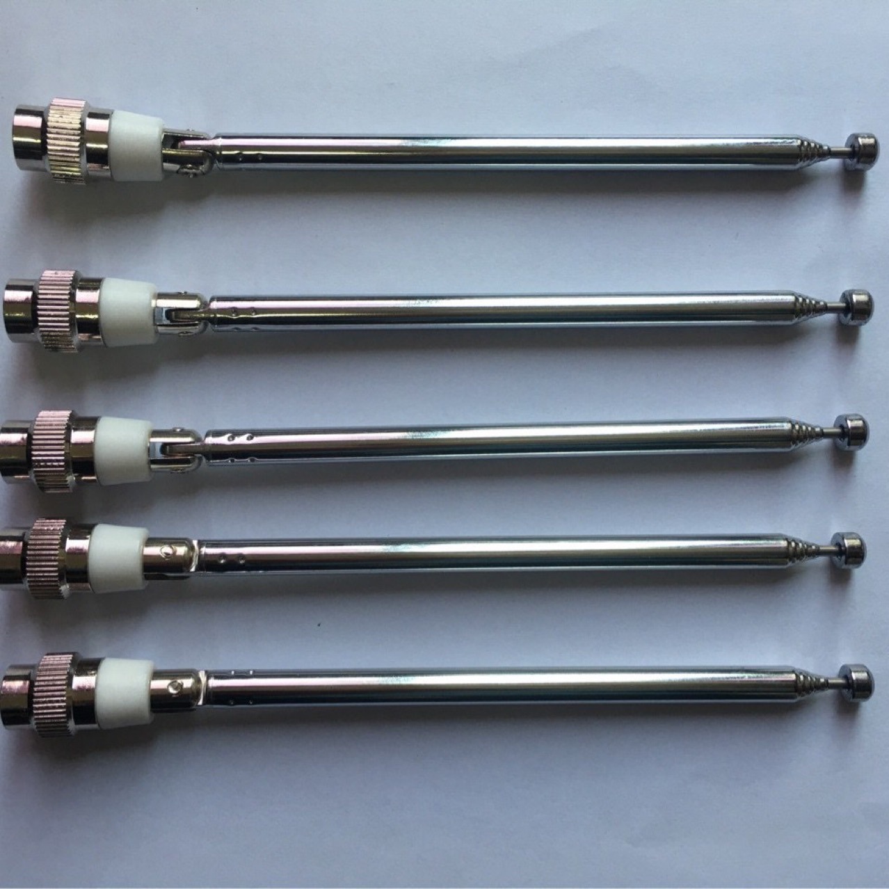 伸缩拉杆天线6094-6节豪华SMA连接头展开493mm用卡座收音机仪器等