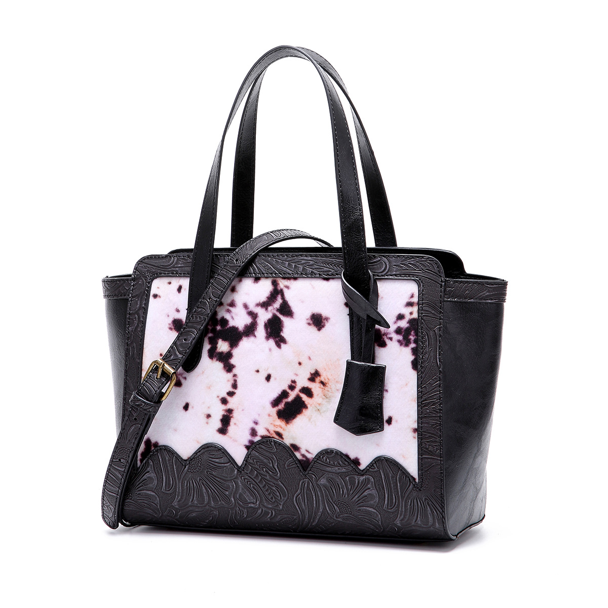 Retro Mode Damen Satchel Schulter Umhängetasche Wollsamt Damen Tasche_voghion.com