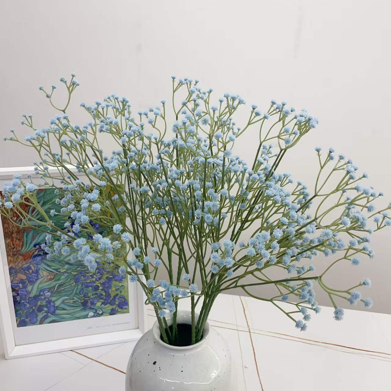Ramo de flores falsas de gypsophila (nubes) – para bodas, fotografía, decoración del hogar, dama de honor.