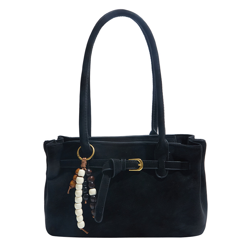 Invierno retro bolso de peluche de seda mujer 2025 nueva bolsa de hombro de moda de gran capacidad bolsa de viaje