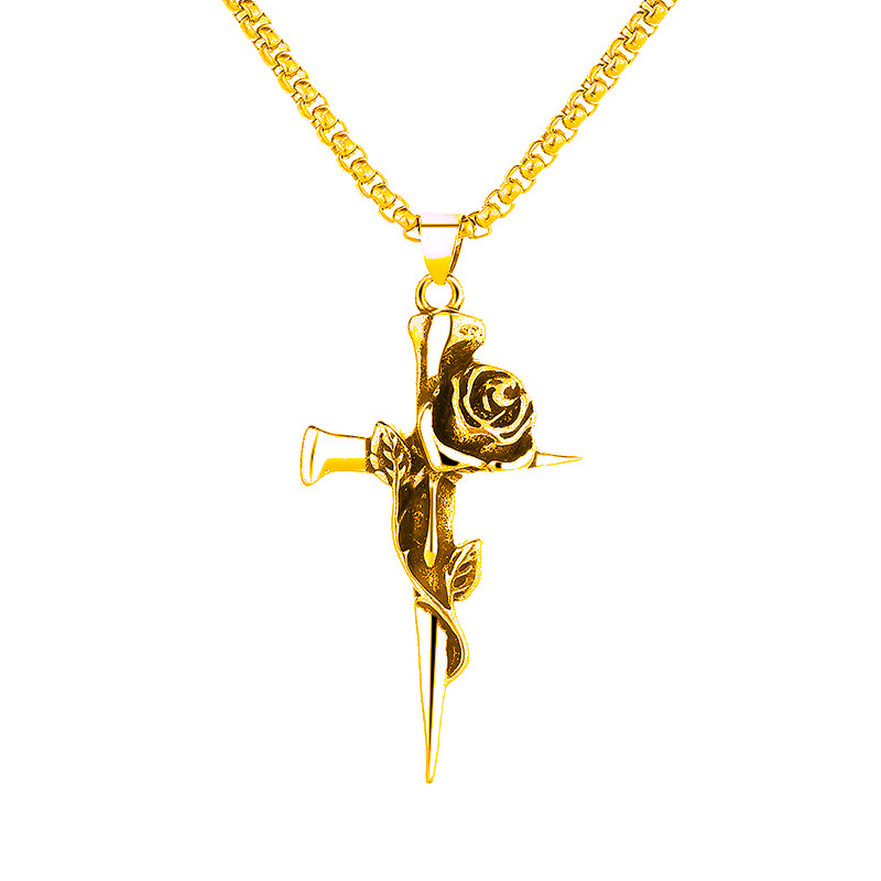 Cadena de galvanoplastia de rosa dorada