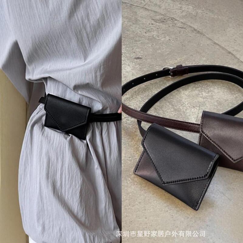 Bag Women's 2024 New Style Fashionable Mini Waist Bag Belt Decorative Elegant Small Bag Ins All-match Waist Bag Card Bag
