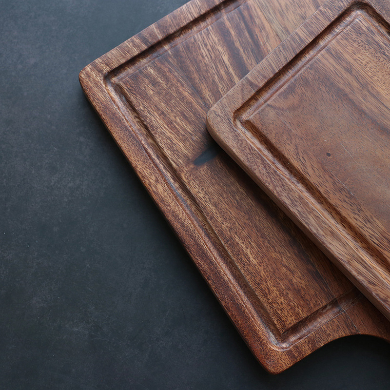Madera maciza de estilo japonés pizza filete hornear pan tablero materno y niño cocinado palet tabla de cortar fruta tabla de cortar