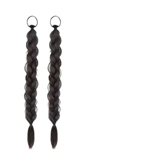 Ponytails for girls, simulated twist braids, single-strand braids, internet celebrity's same double ponytails, hot girls' natural boxing braids, ponytails