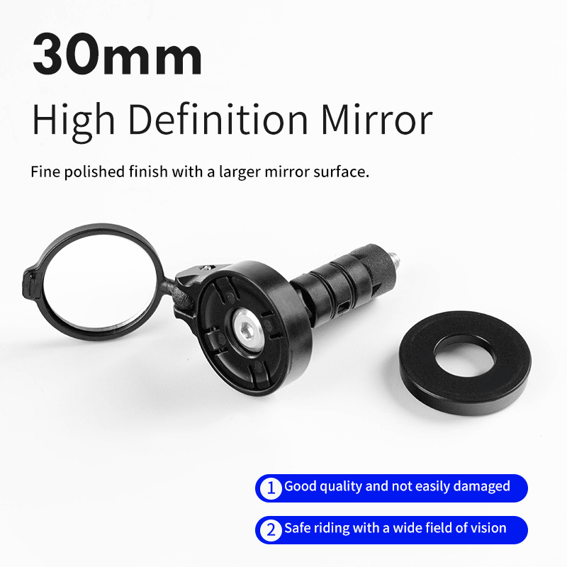 Espejo retrovisor de bicicleta acrílico al aire libre, espejo convexo de carretera, bicicleta de montaña, espejo HD